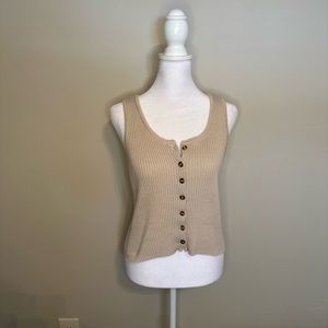 Moon & Madison Button Front Tank